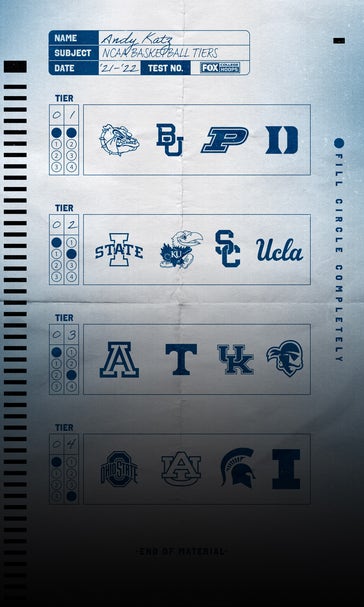 Baylor, Duke, Purdue and Gonzaga sit atop Andy Katz's Tiers